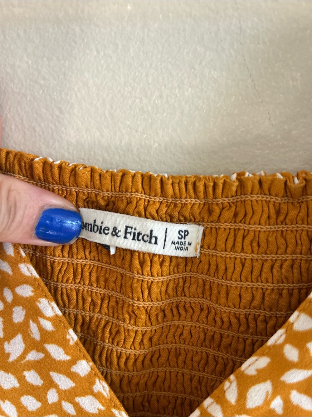 Abercrombie & Fitch Tie-Sleeve A-Line Mini Dress - Size S - Picture 5 of 6